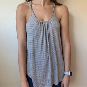 Loft Striped Flowy Top